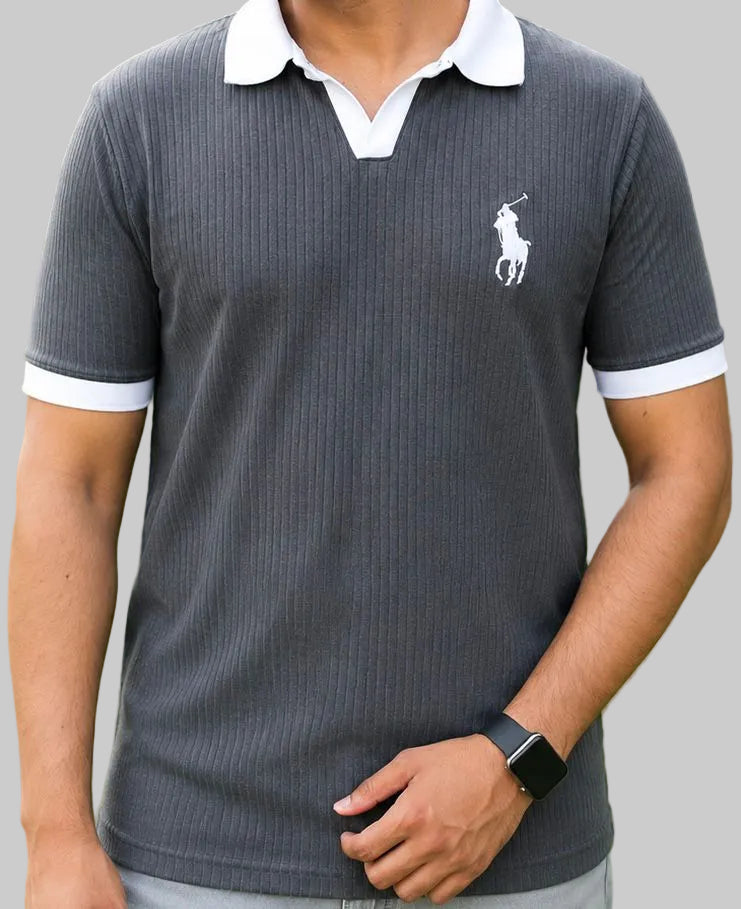 Noir Luxe Polo Tee