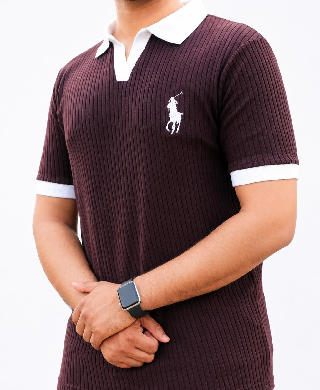 Premium Ribbed Polo Shirt for men