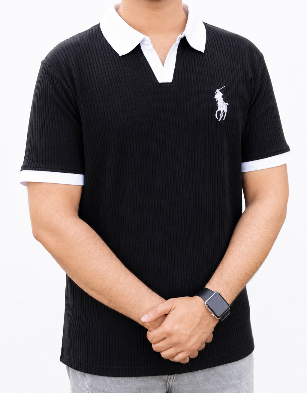Noir Luxe Polo Tee