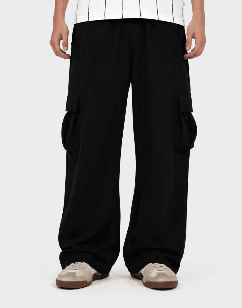 BLACK CARGO TROUSER