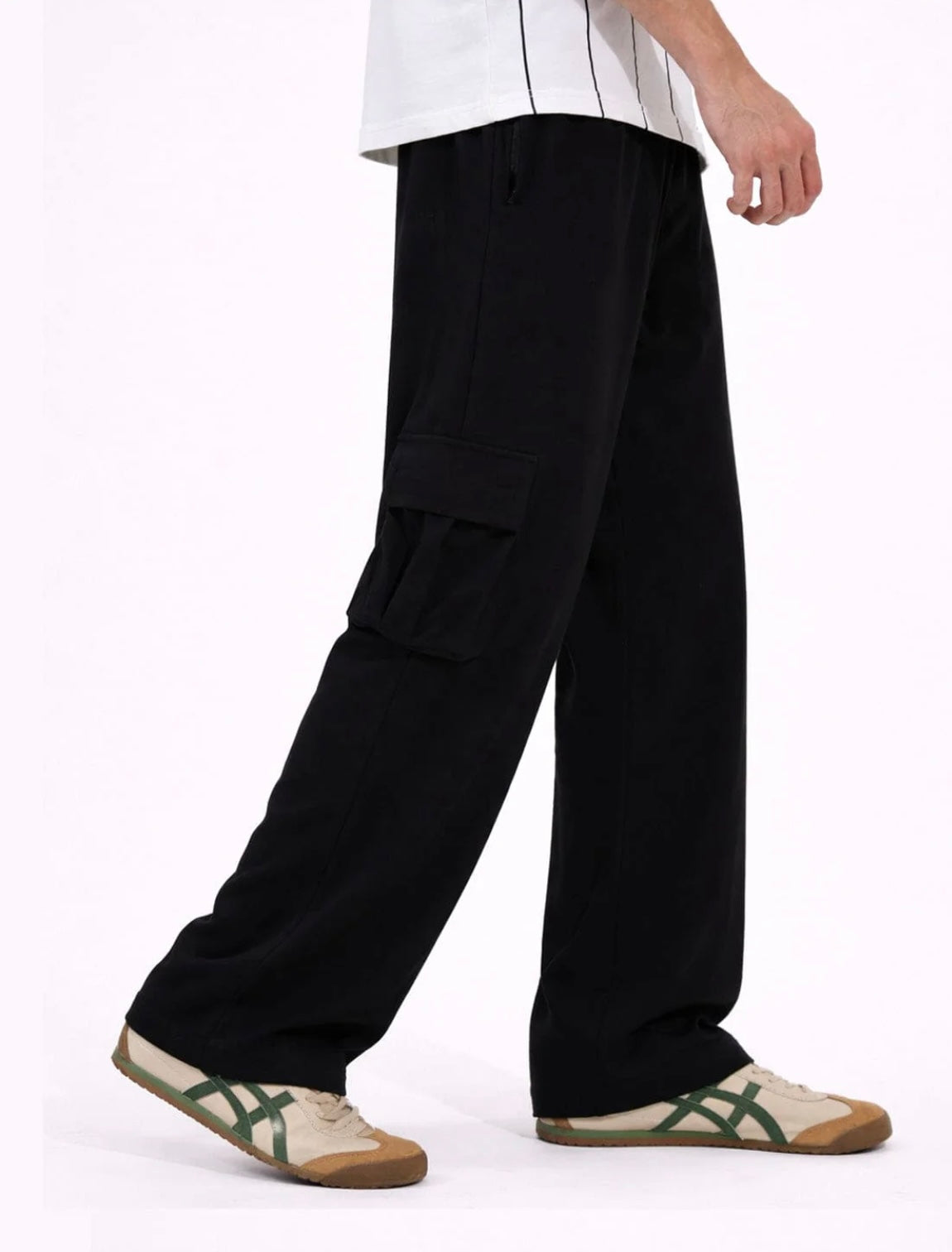 BLACK CARGO TROUSER