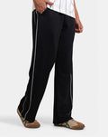 BLACK PIPING TROUSER