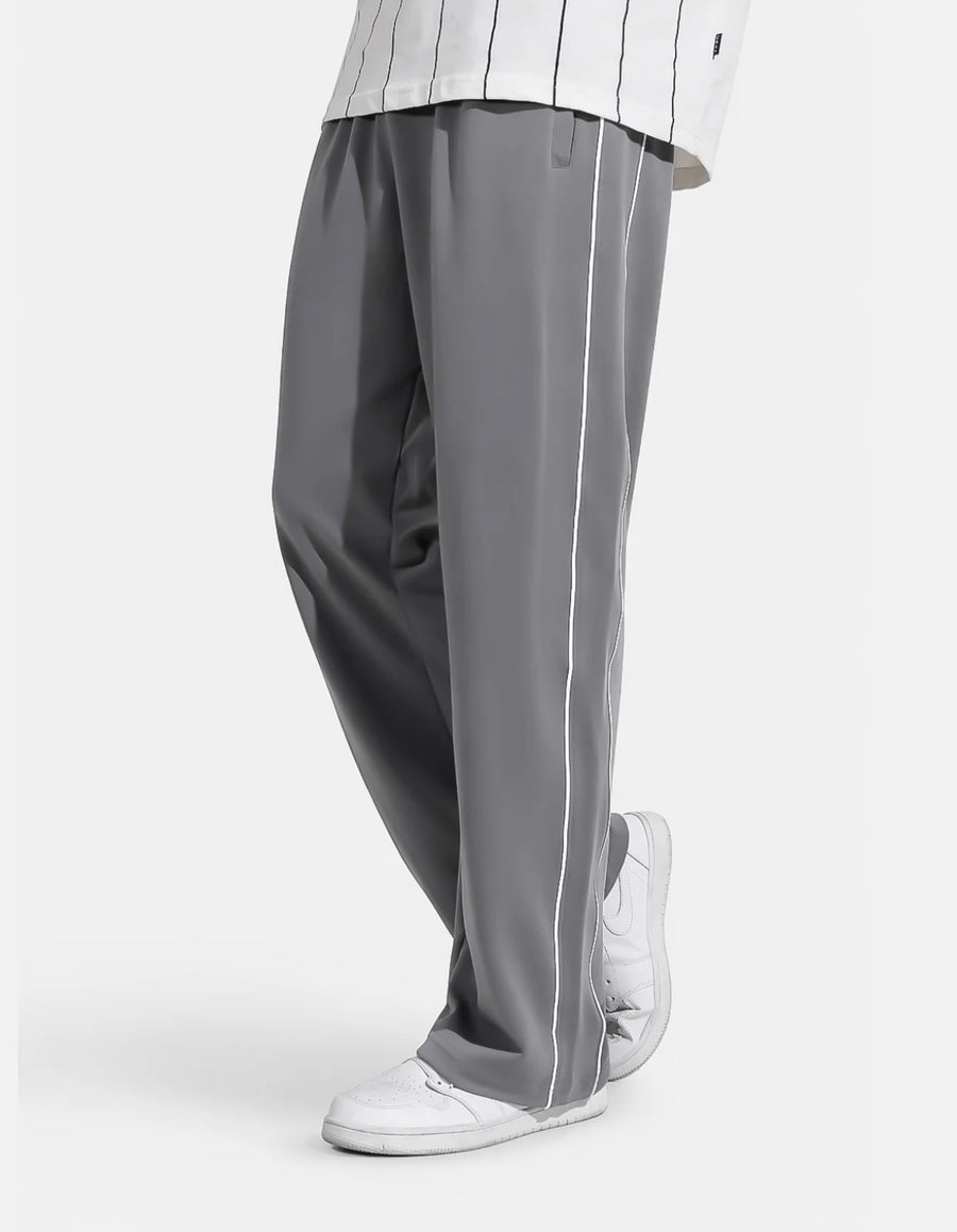 GREY PIPING TROUSER