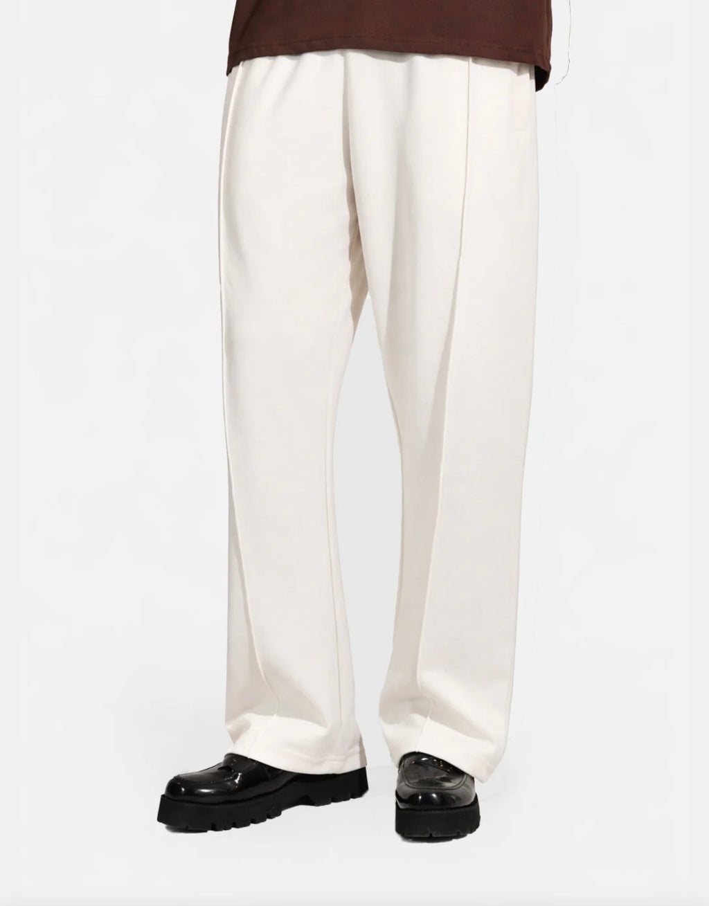 OFF WHITE PLEATED TROUSER