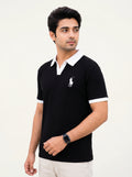RIB KNIT POLO